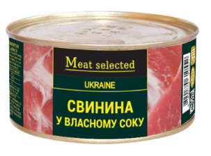 Свинина у власному соку MEAT SELECTED, 325г